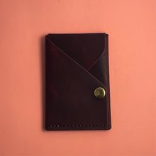 Load image into Gallery viewer, #503 - The Chooch: Wild Cherry Crazy Horse, #1 Brown Stitching, Brass Hardware