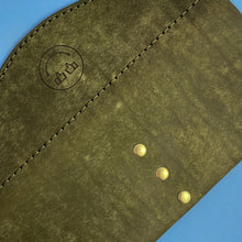 Load image into Gallery viewer, #304 - The Cally: Olive Pueblo, #1 Olive Stitching, Brass Hardware