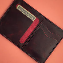 Load image into Gallery viewer, #409 - The Mosey: Wild Cherry Crazy Horse Leather, #0 Brown Stitching