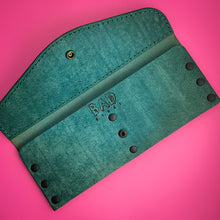 Load image into Gallery viewer, #303 - The Cally: Ortensia (Teal) Pueblo, #0 Teal Stitching, Black Hardware