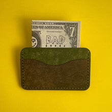 Load image into Gallery viewer, #108 - The Melvin: Olive & Tobacco Pueblo Leathers; Olive #0 Stitching