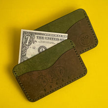 Load image into Gallery viewer, #108 - The Melvin: Olive & Tobacco Pueblo Leathers; Olive #0 Stitching