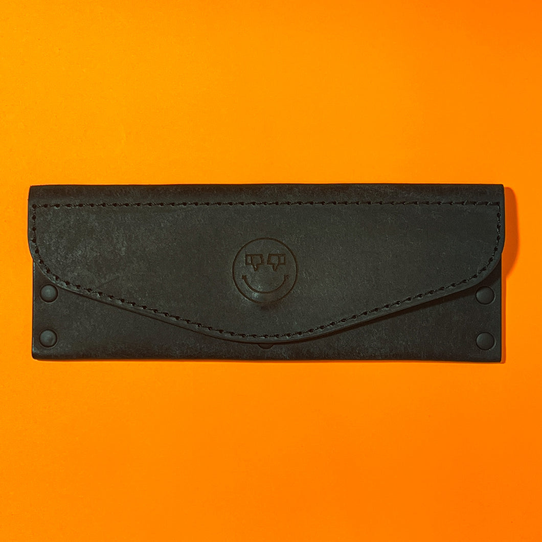 #300 - The Cally: Black Leather, #1 Black Stitching, Black Hardware