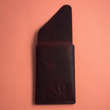 Load image into Gallery viewer, #503 - The Chooch: Wild Cherry Crazy Horse, #1 Brown Stitching, Brass Hardware
