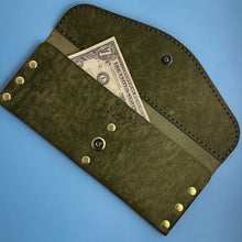 Load image into Gallery viewer, #304 - The Cally: Olive Pueblo, #1 Olive Stitching, Brass Hardware
