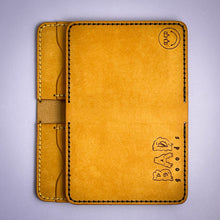 Load image into Gallery viewer, #208 - The Daubi: Yellow Pueblo Leather, #0 Brown Stitching
