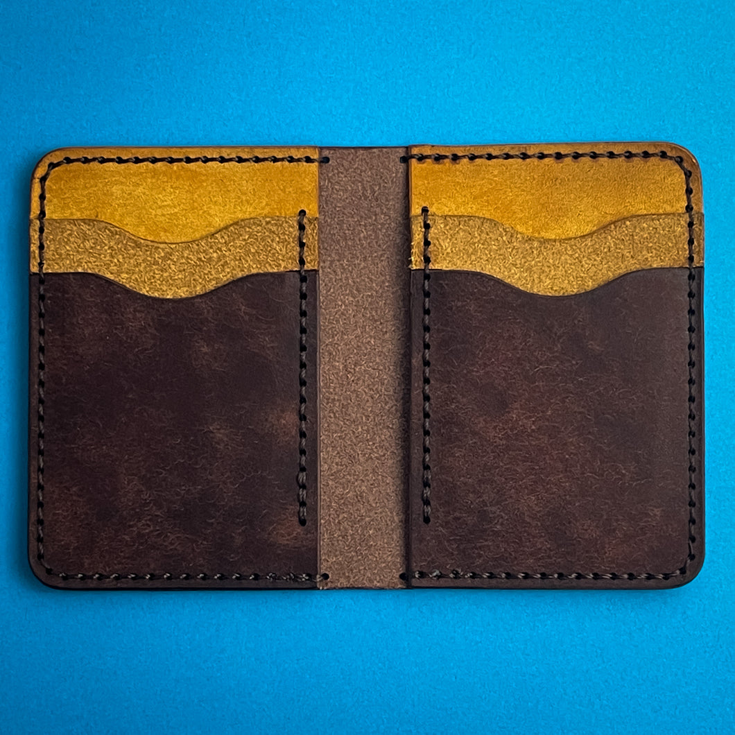 #202 - The Daubi: Yellow & Tobacco Pueblo Leathers, #0 Brown Stitching