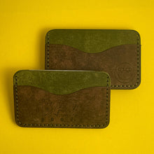 Load image into Gallery viewer, #108 - The Melvin: Olive &amp; Tobacco Pueblo Leathers; Olive #0 Stitching
