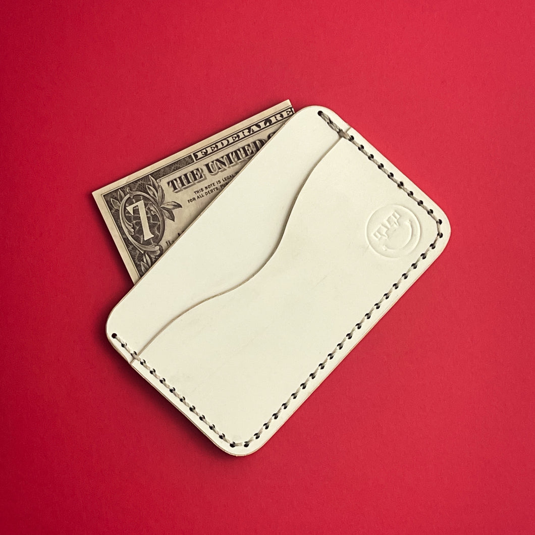 #104 - The Melvin: White Buttero Leather; White #1 Stitching
