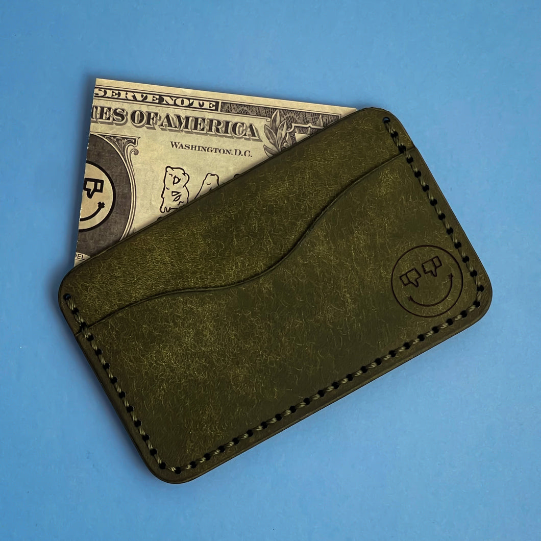 #102 - The Melvin: Olive Pueblo Leather, #0 Oilve Stitching